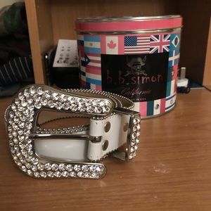 B.B Simon Blanc classic belt